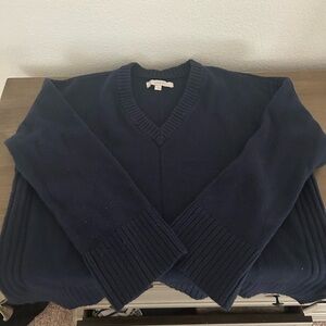 Loft Navy V-Neck Sweater